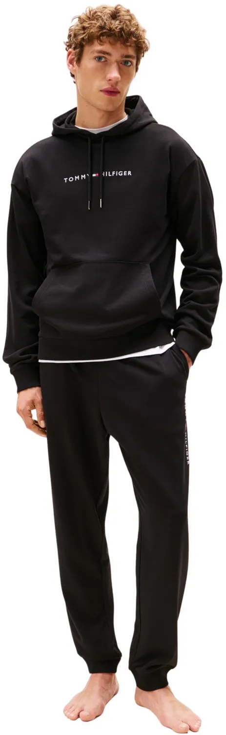 Tommy Hilfiger felpa uomo con cappuccio L misto cotone