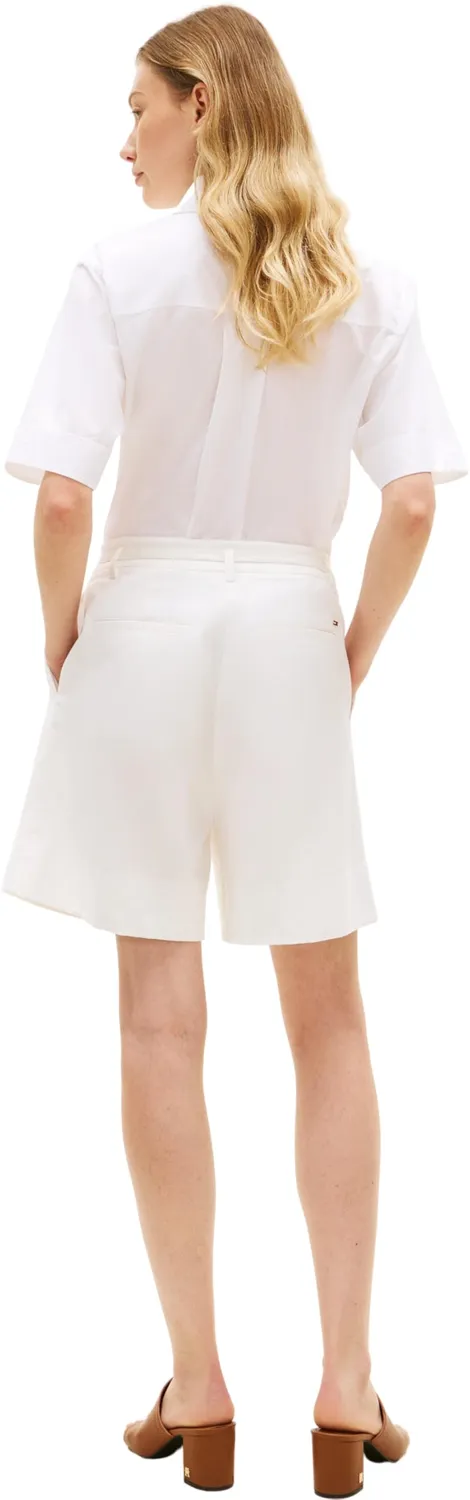 Tommy Hilfiger Linen Blend WW0WW49040 bermuda bianco