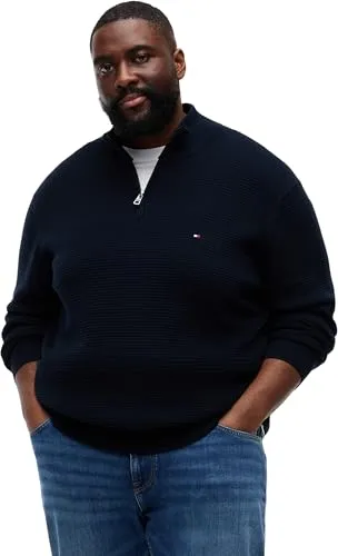 Tommy maglione mezza zip uomo 5XL manica lunga