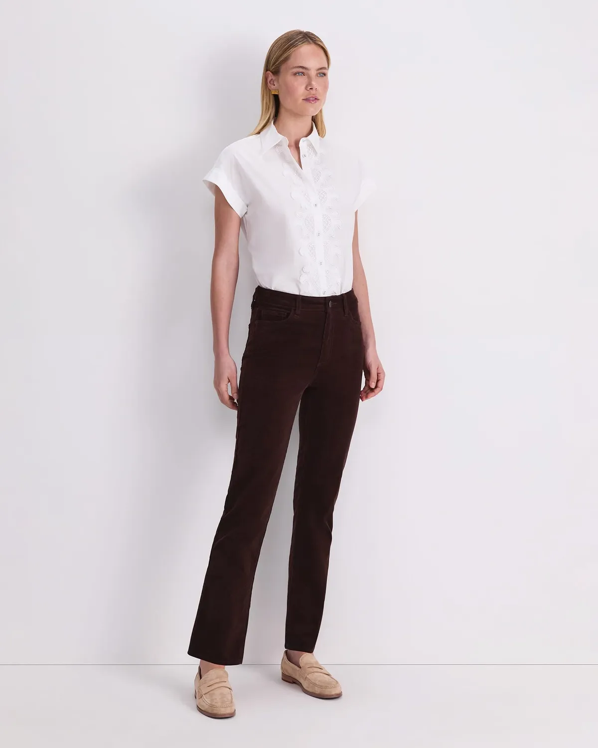 Sportscraft Cleo Straight Cord jean velluto a coste elasticizzato