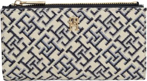 Tommy Hilfiger TH Icon AW0AW19003 Portafoglio Donna Blu Jacquard