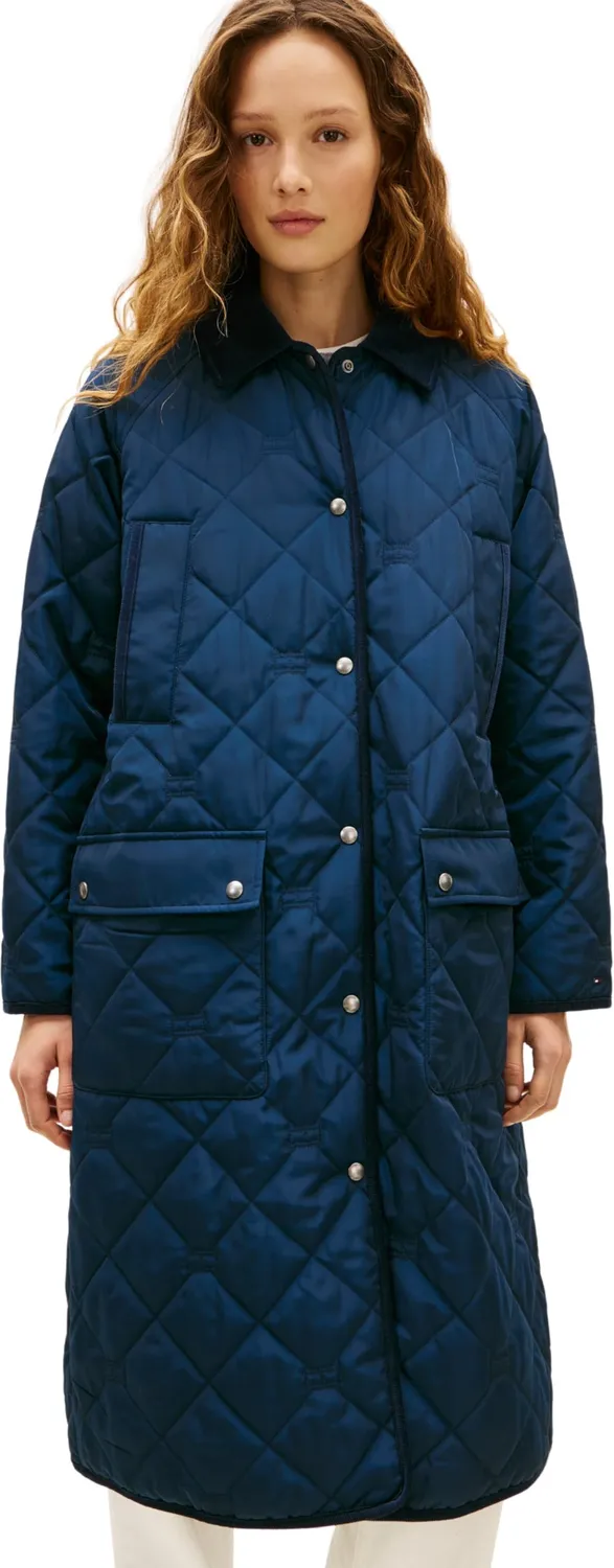 Tommy Hilfiger Quilted WW0WW47747 parka donna M nero