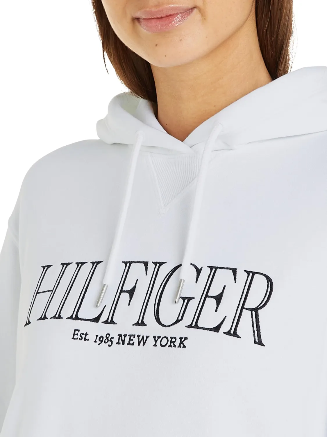Tommy Hilfiger felpa donna taglia L tinta unita