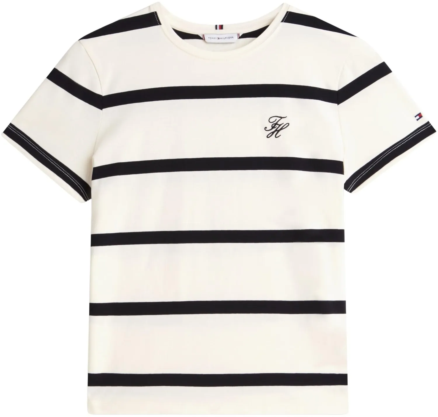 Tommy Hilfiger TH Script Ww0ww47809 Maglietta Donna L