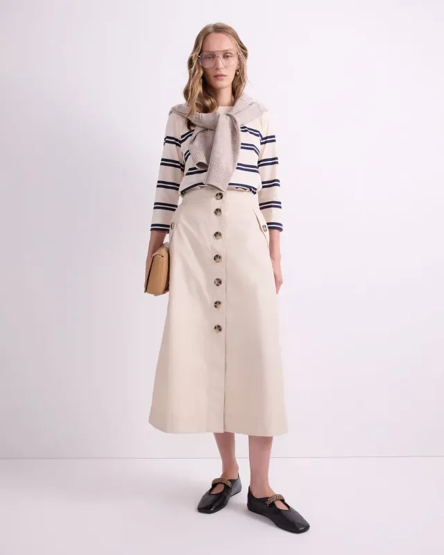 Sportscraft Audrey Button gonna midi bottoni taglia 8