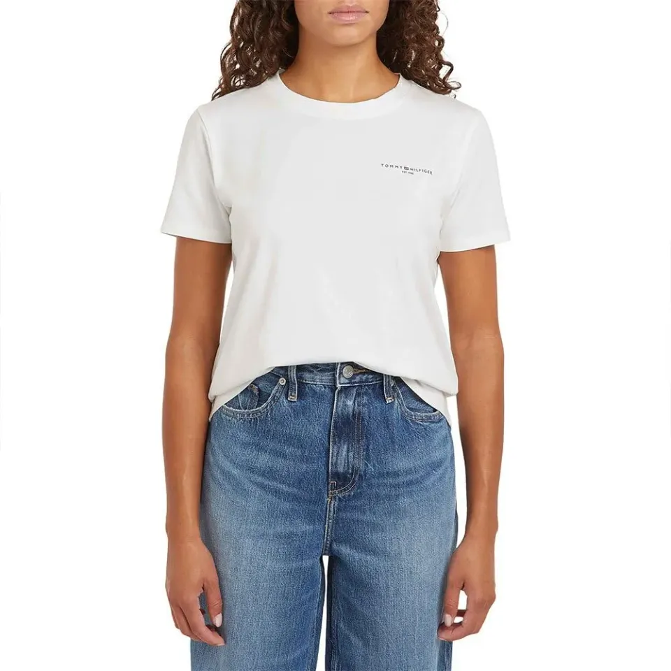 Tommy Hilfiger 1985 t-shirt donna maniche corte scollo rotondo