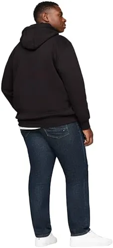 Tommy Hilfiger Logo Hoodie Felpa Nera cappuccio uomo