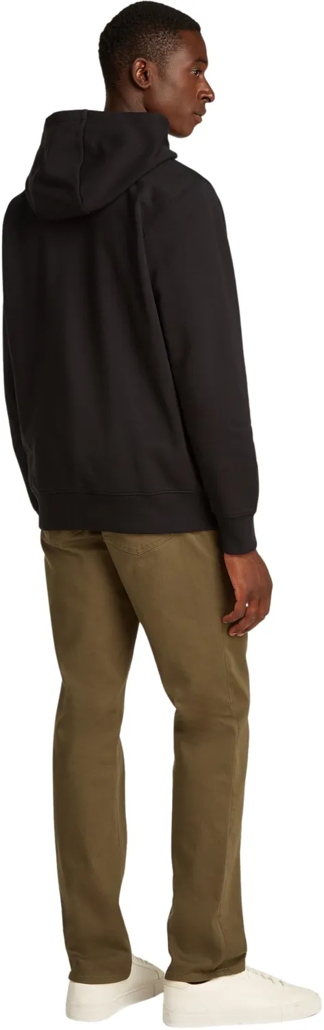 Tommy Hilfiger Center Stack felpa uomo nera cappuccio