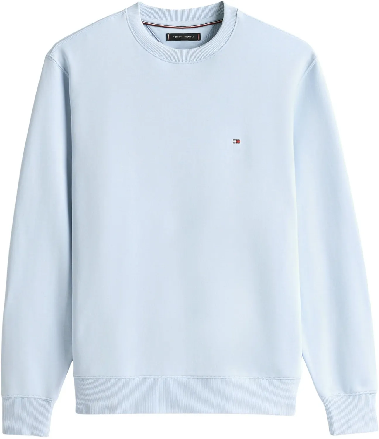 Tommy Hilfiger Felpa Pullover Uomo Breezy Blue girocollo