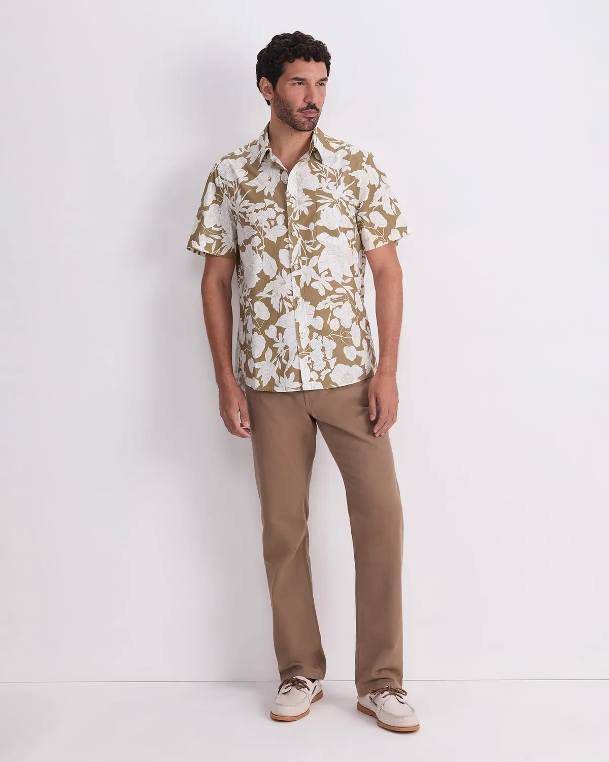 Sportscraft Gardner Short Sleeve Print Shirt camicia cotone