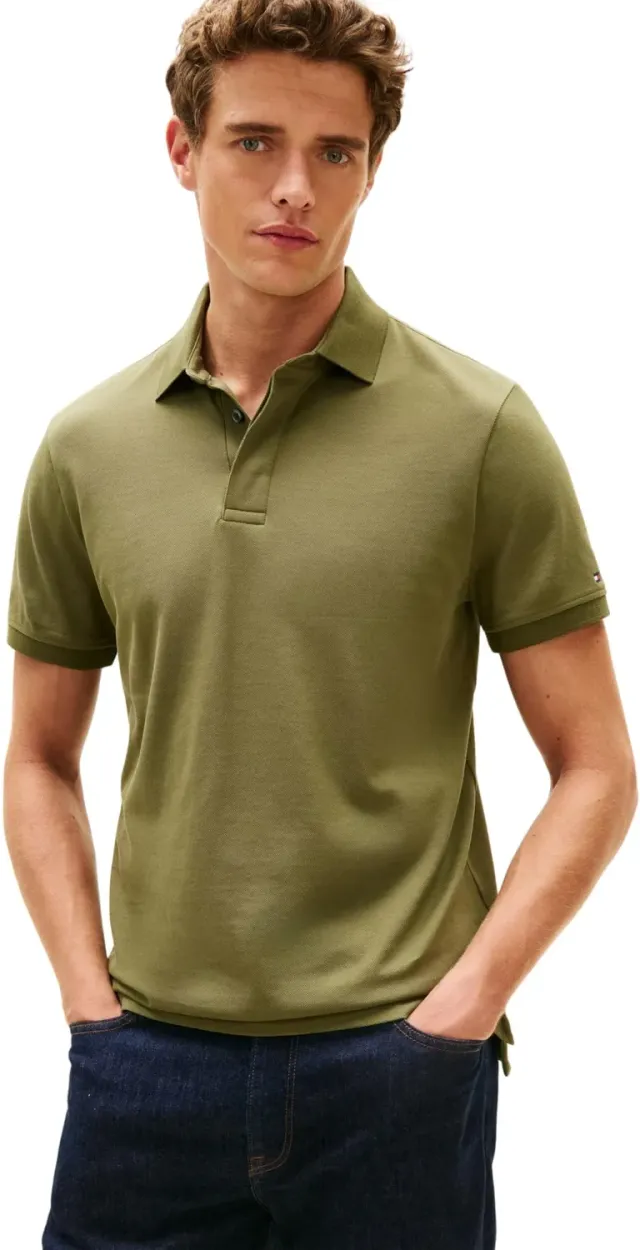 Tommy Hilfiger Hidden Placket Reg Polo MW0MW41513 polo uomo nero