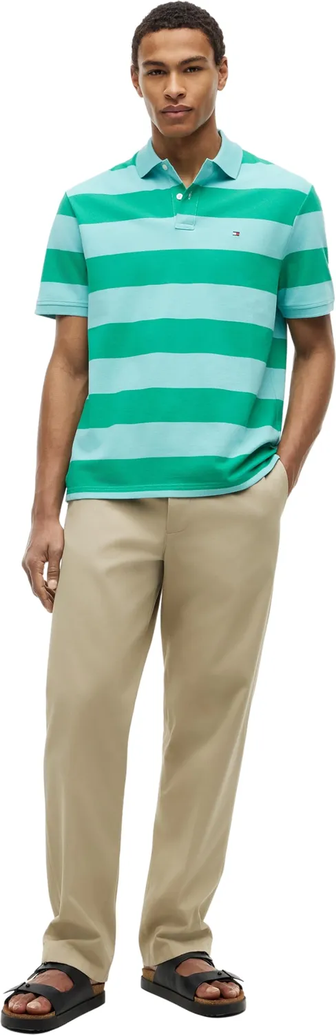 Tommy Hilfiger Block Stripe MW0MW39045 polo uomo L a righe