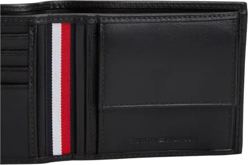 Tommy Hilfiger AM0AM14795 portafoglio bifold nero uomo
