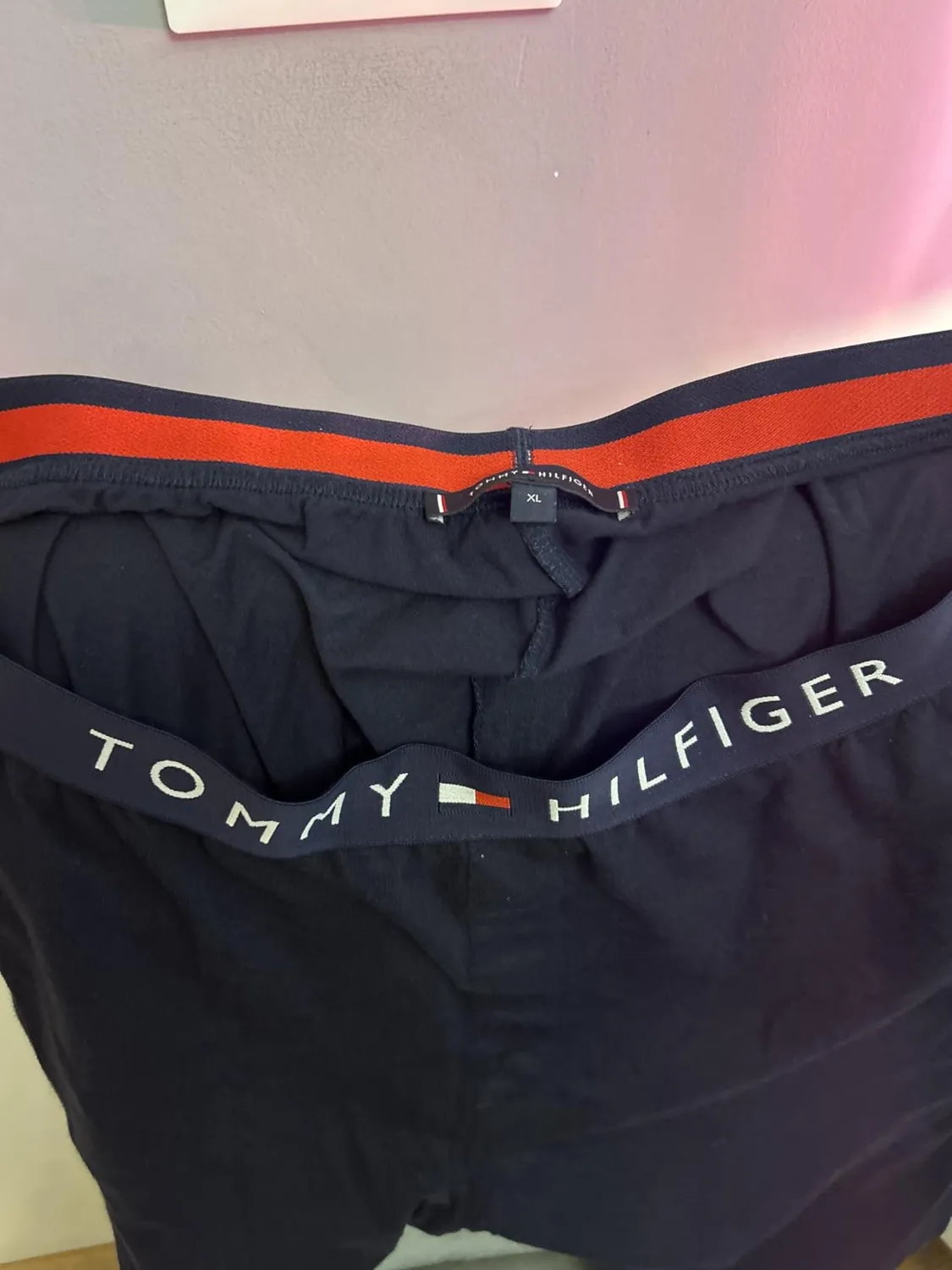 Tommy Hilfiger Jersey Sweatpant Pantaloni Uomo M Blu Cotone