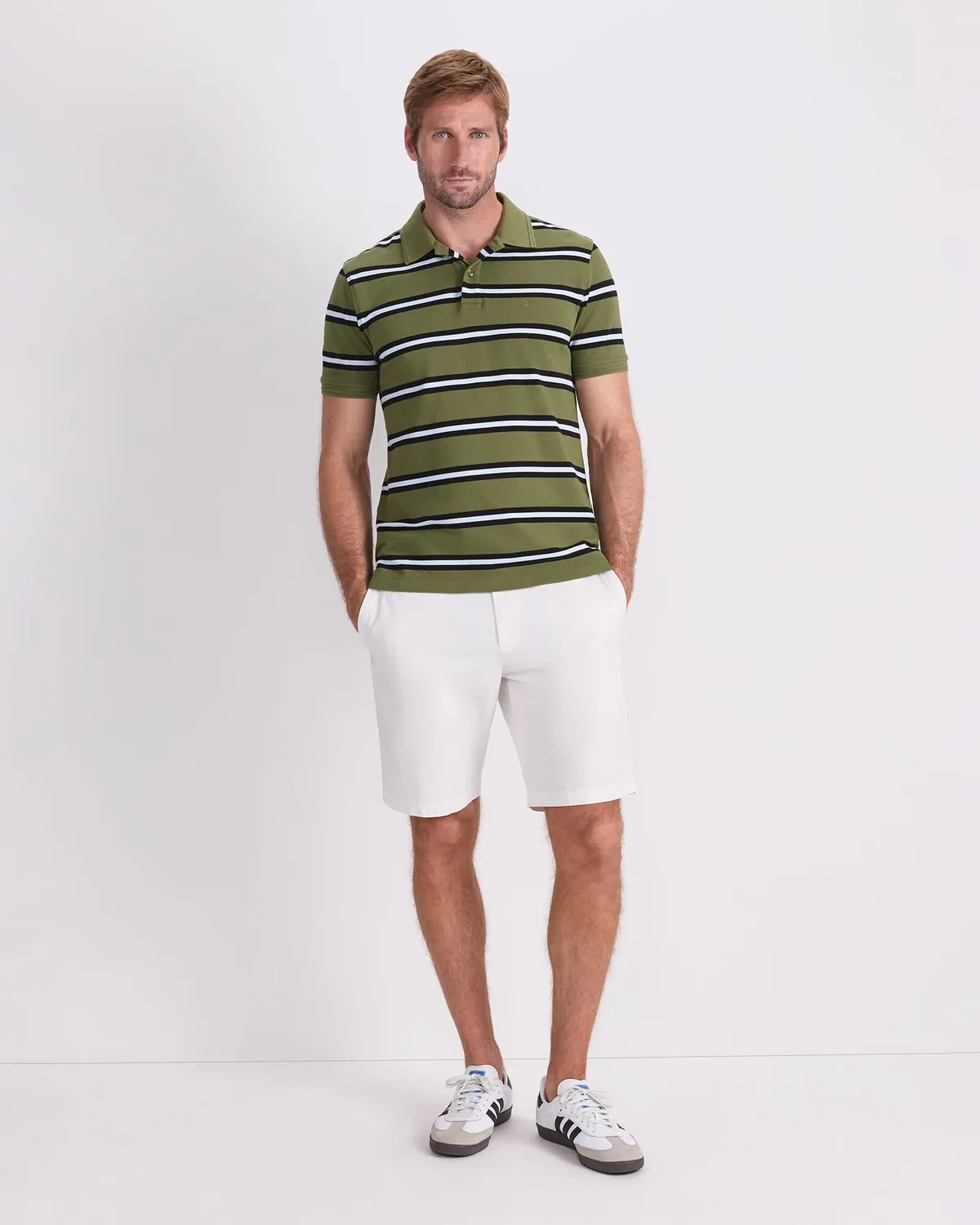 Sportscraft Bold Stripe Pique polo uomo cotone