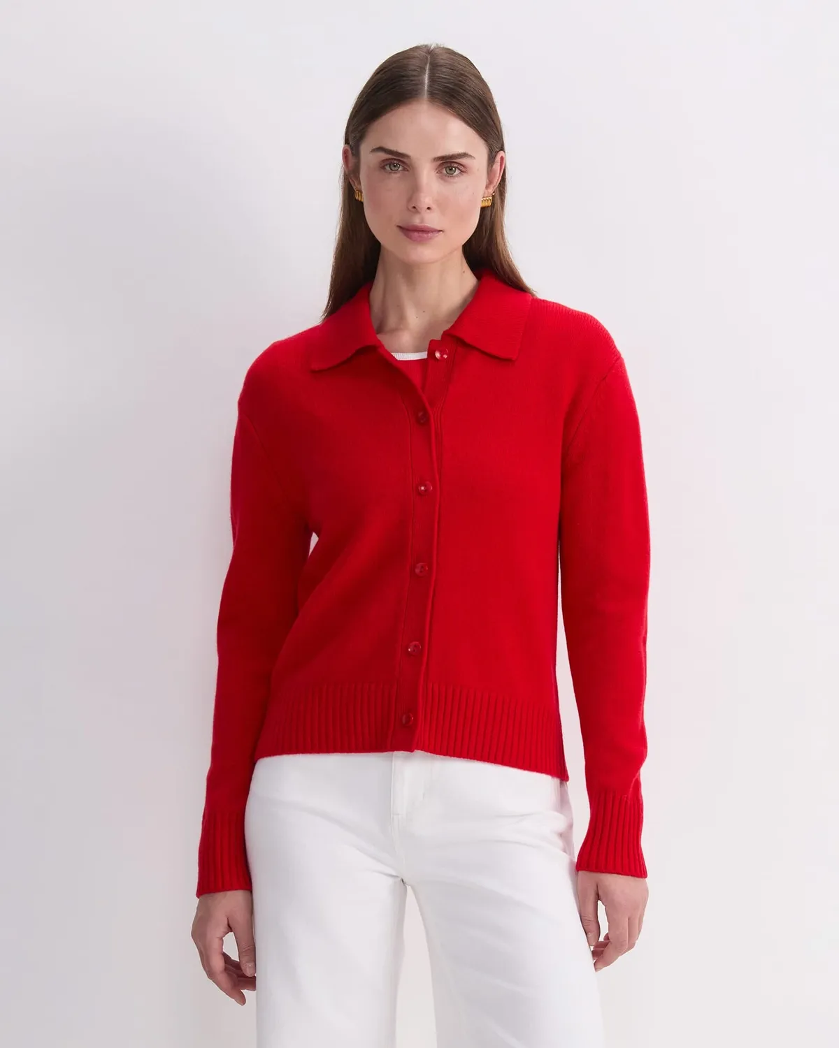 Sportscraft Sunshine Merino Shirt Cardigan donna lana merino