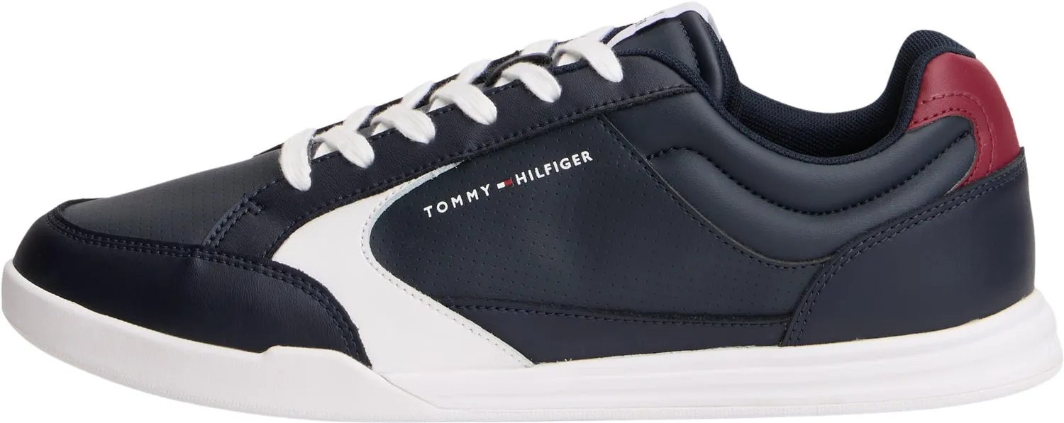Tommy Hilfiger Cupsole Sneakers Uomo 43 Pelle Bianco Basse