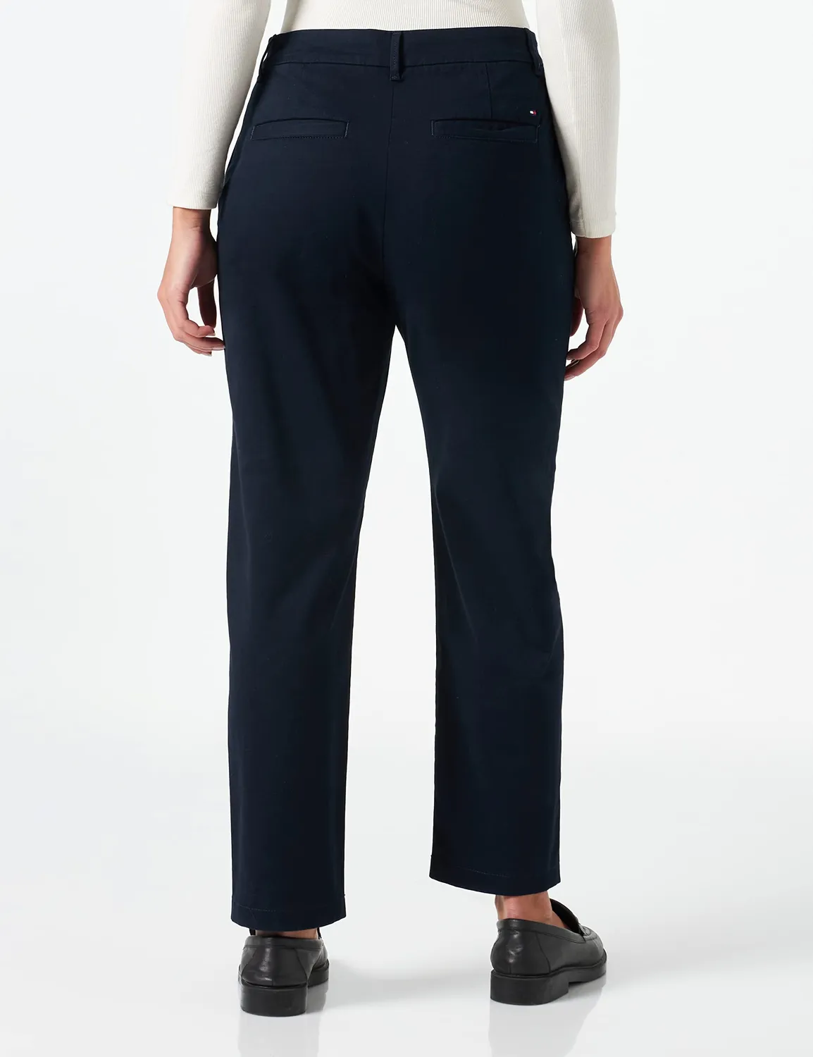 Tommy Hilfiger Cotton Straight WW0WW35694 pantaloni donna cotone dritti