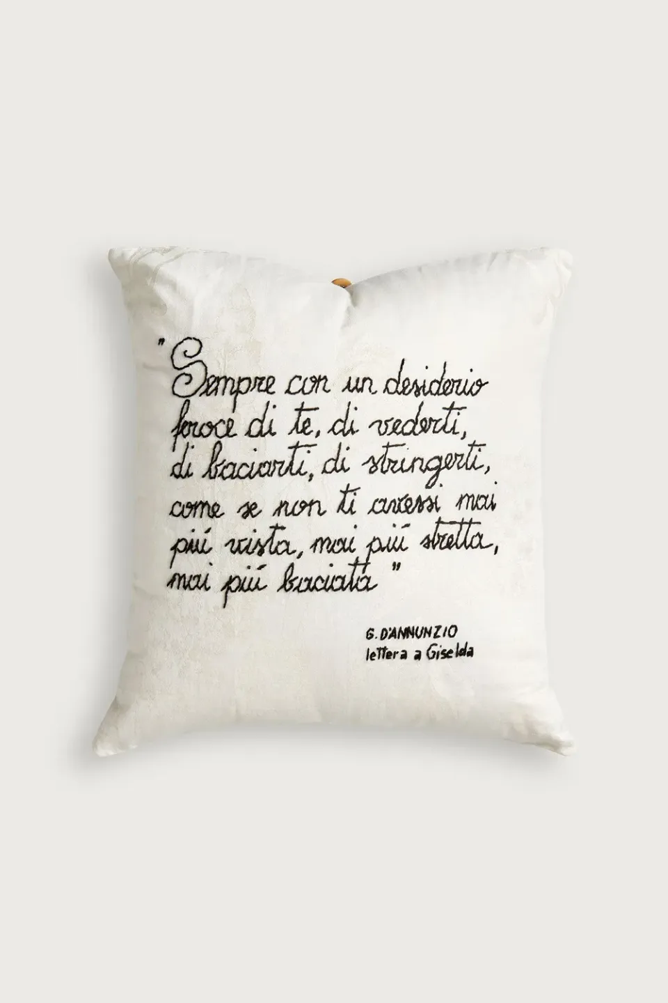 Massimo Alba Pillow cuscino bianco uni ricamabile