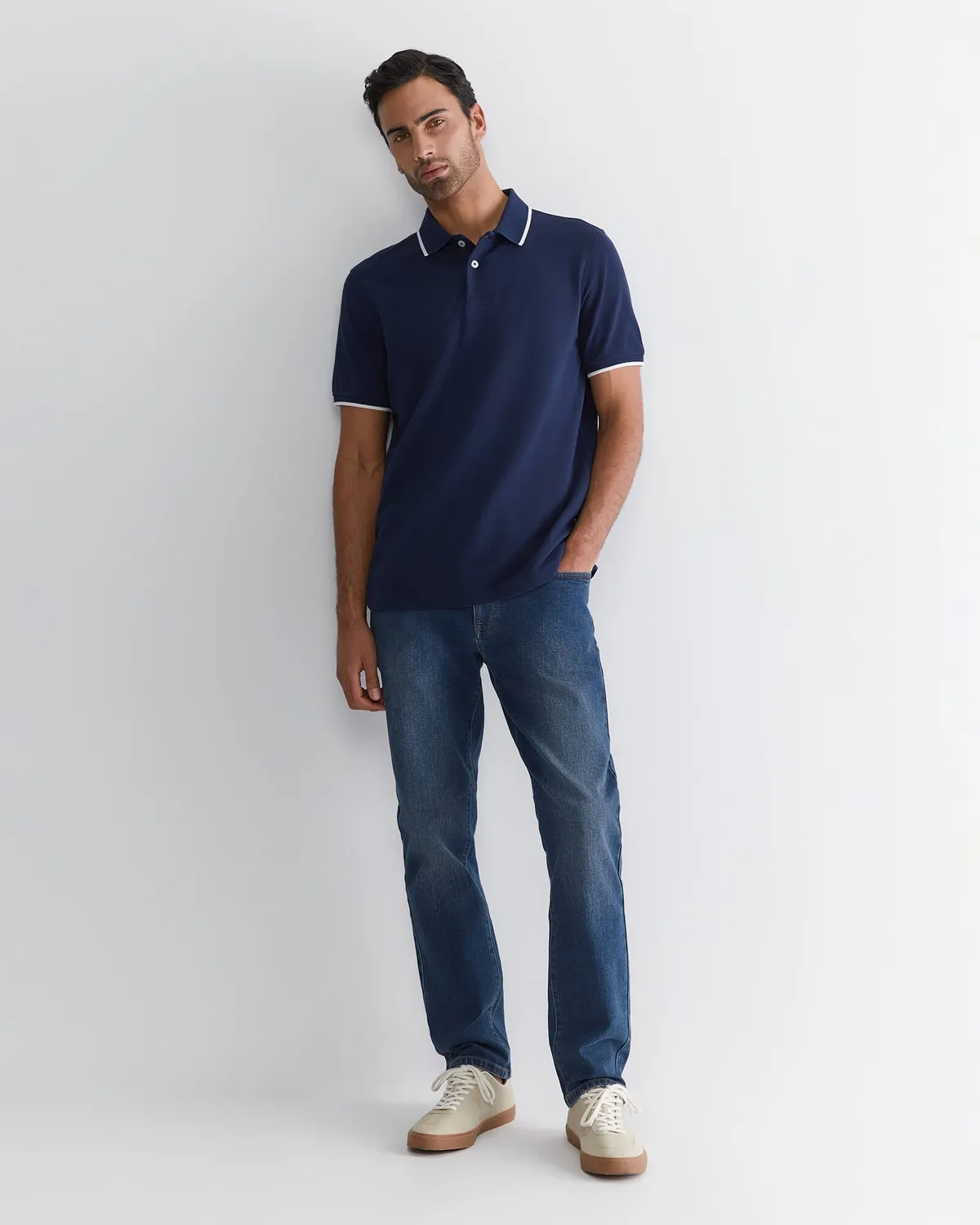 Sportscraft SC Tipped Pique 207493G1 polo uomo cotone