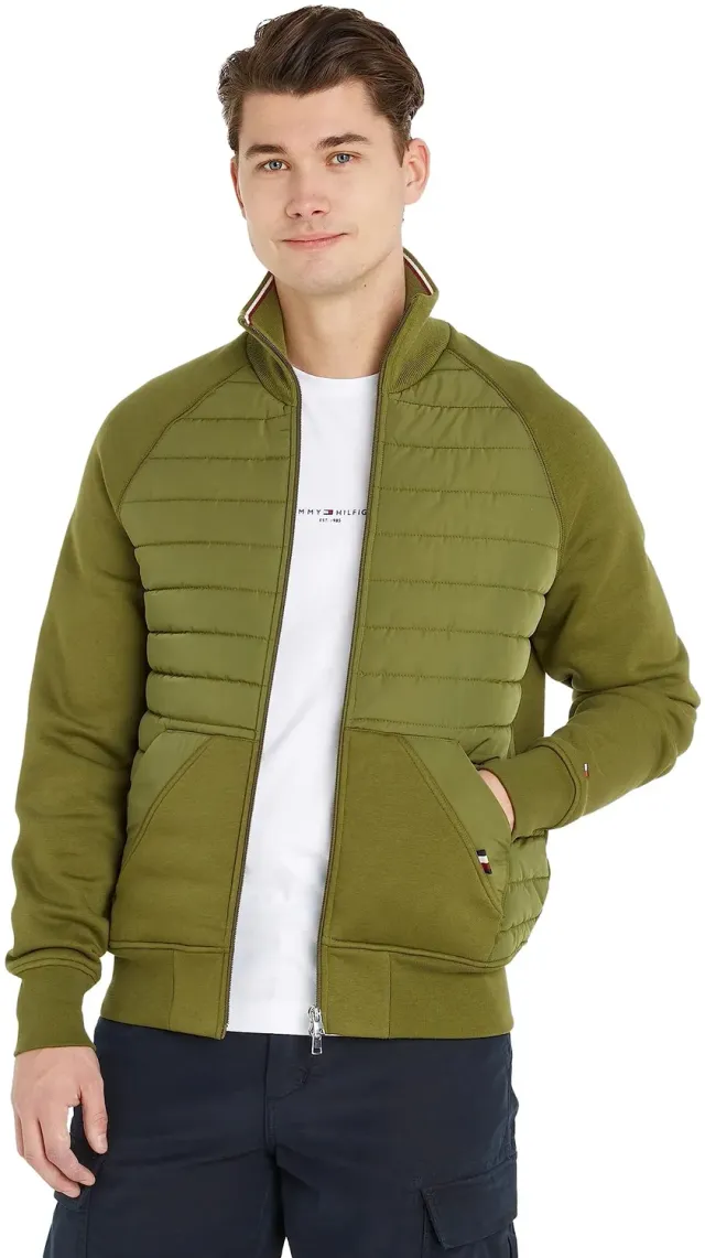 Tommy Hilfiger Mix Media MW0MW32686 Giacca Zip Uomo Collo Alto