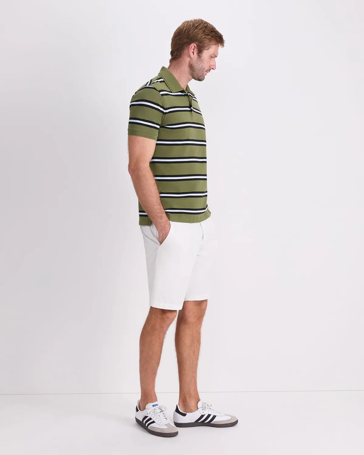 Sportscraft Bold Stripe Pique polo uomo cotone