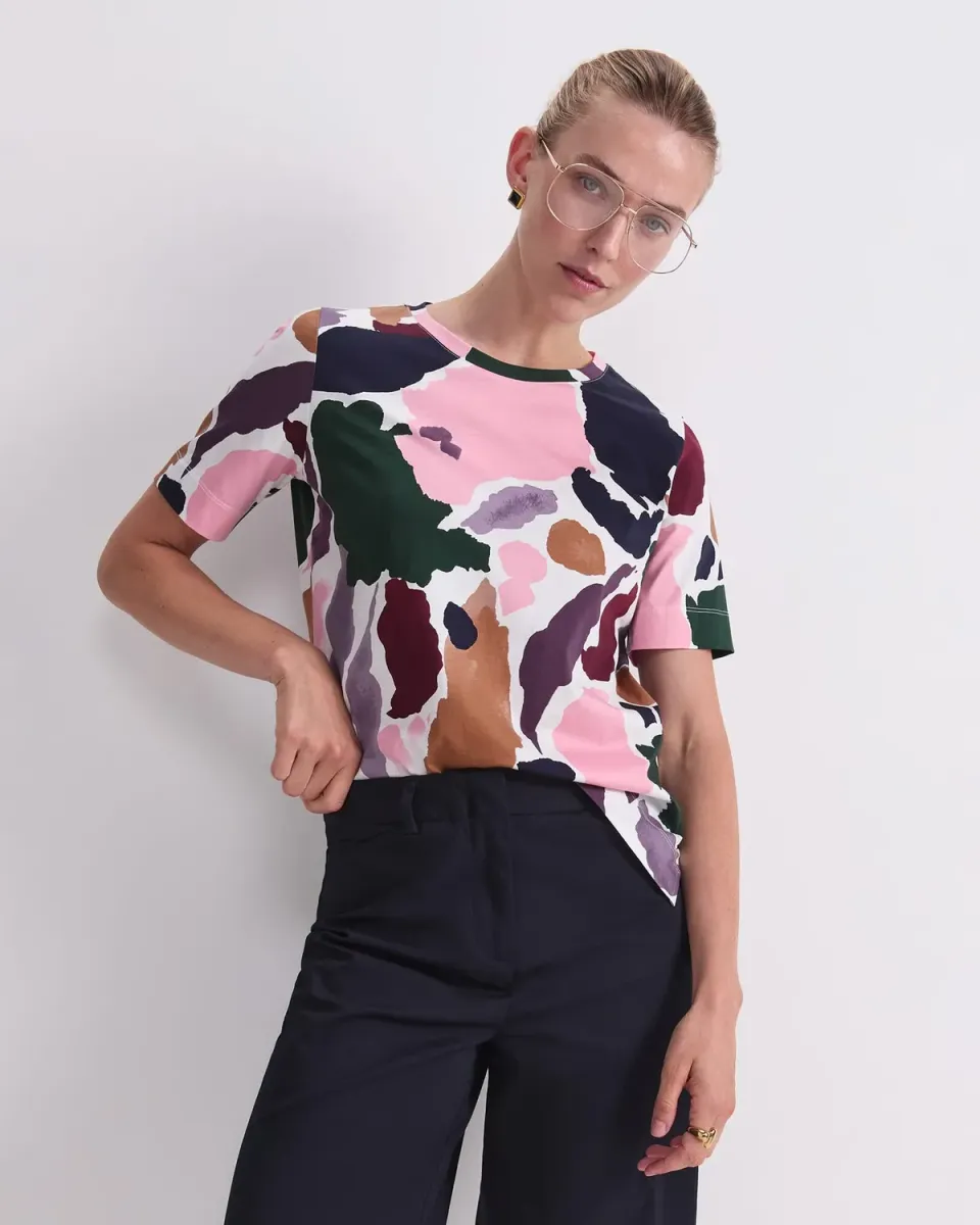 Sportscraft Leah t-shirt cotone mercerizzato fantasia donna