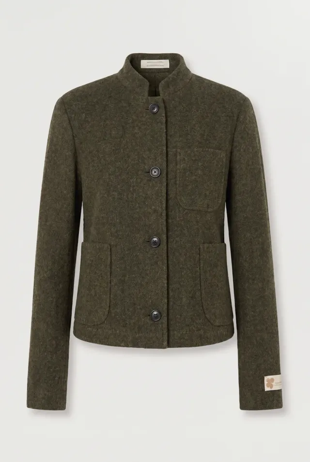 Massimo Alba Agra giacca donna military lana cashmere