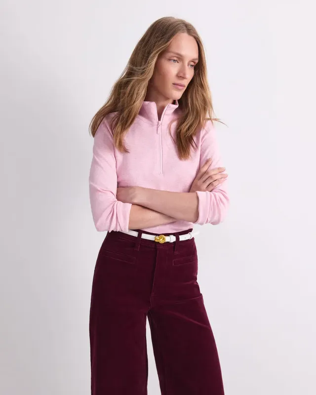 Sportscraft Lucy maglia zip collo alto cammello