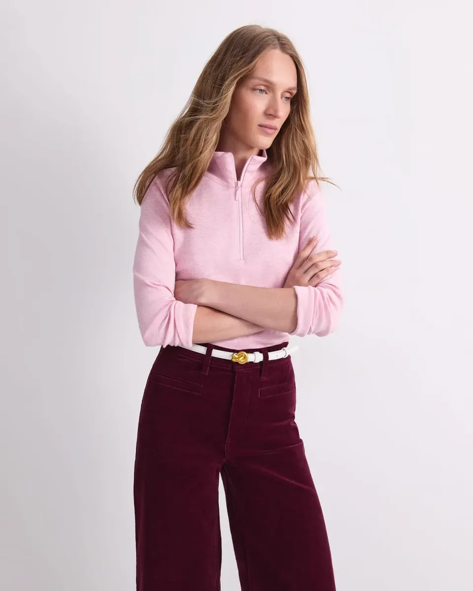 Sportscraft Lucy maglia zip collo alto cammello