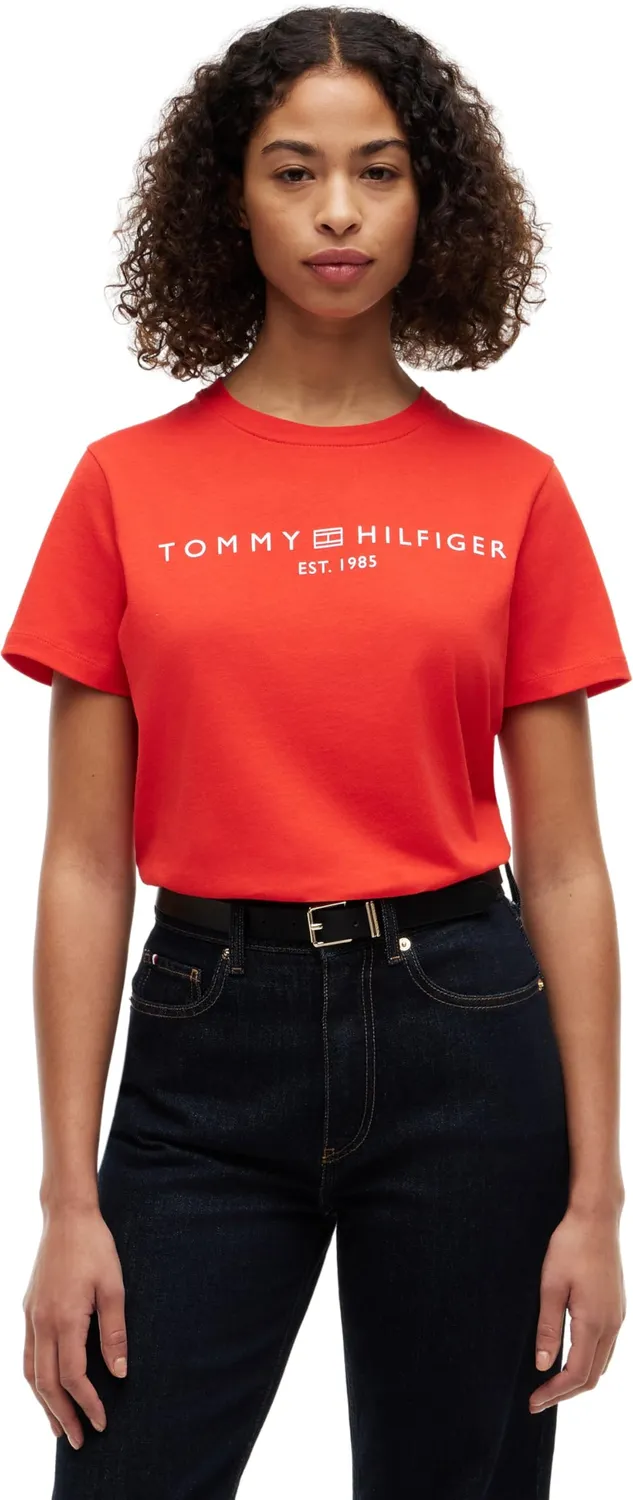 Tommy Hilfiger New Crew Neck Tee T-shirt Donna Slim