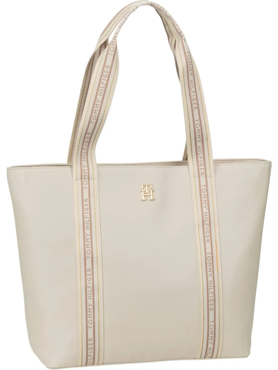 Tommy Life Shopper tote donna avorio con zip