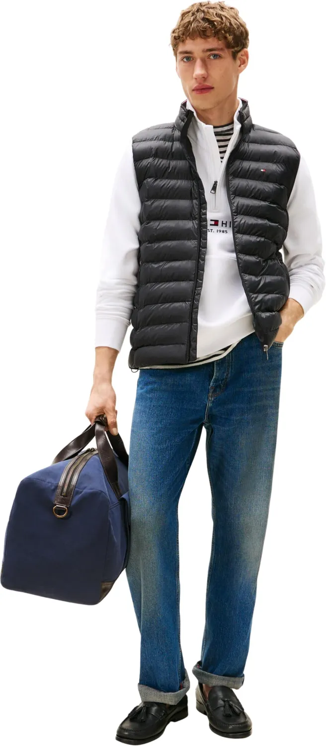 Tommy Hilfiger Packable Gilet Uomo Nero Black Riciclato