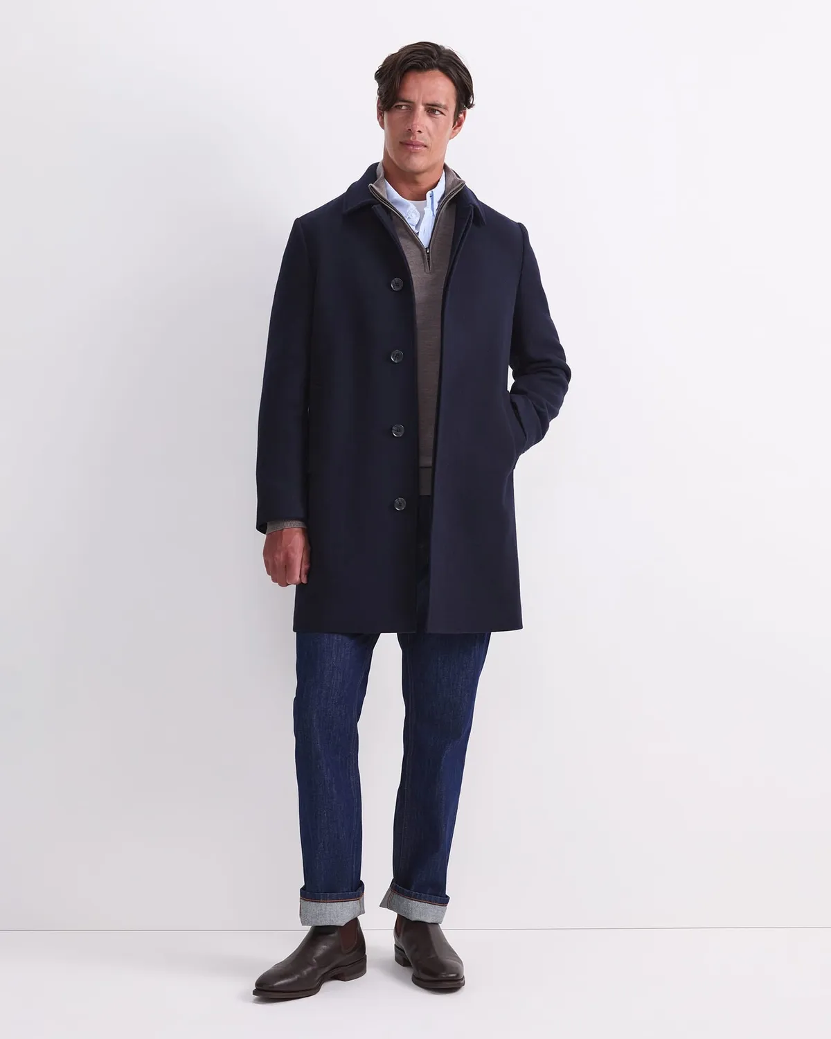 Sportscraft Micah Double Faced cappotto lana check