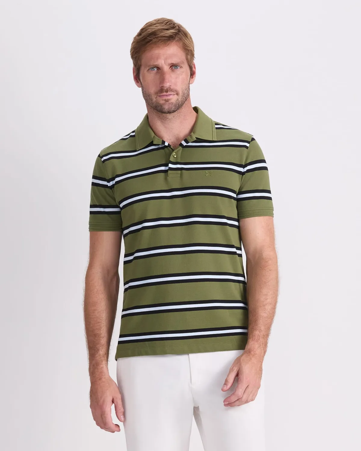 Sportscraft Bold Stripe Pique polo uomo cotone