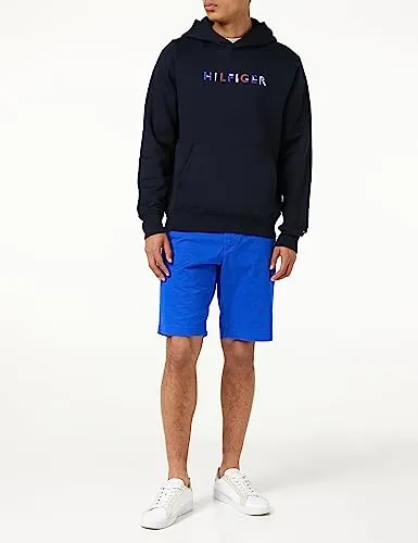 Tommy Hilfiger RWB Hoody felpa uomo cappuccio blu S