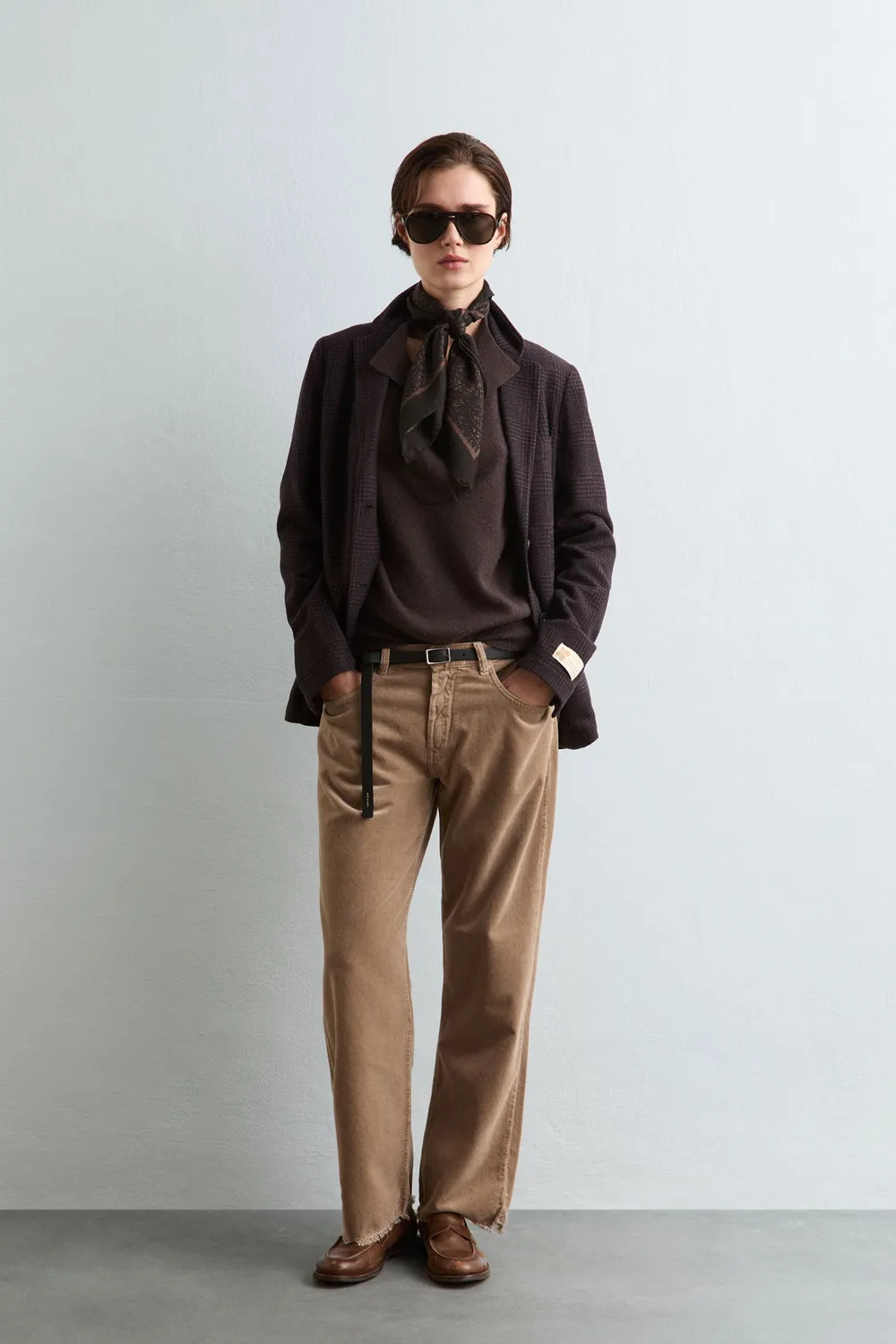Massimo Alba Lucy polo cashmere chicory coffee boxy