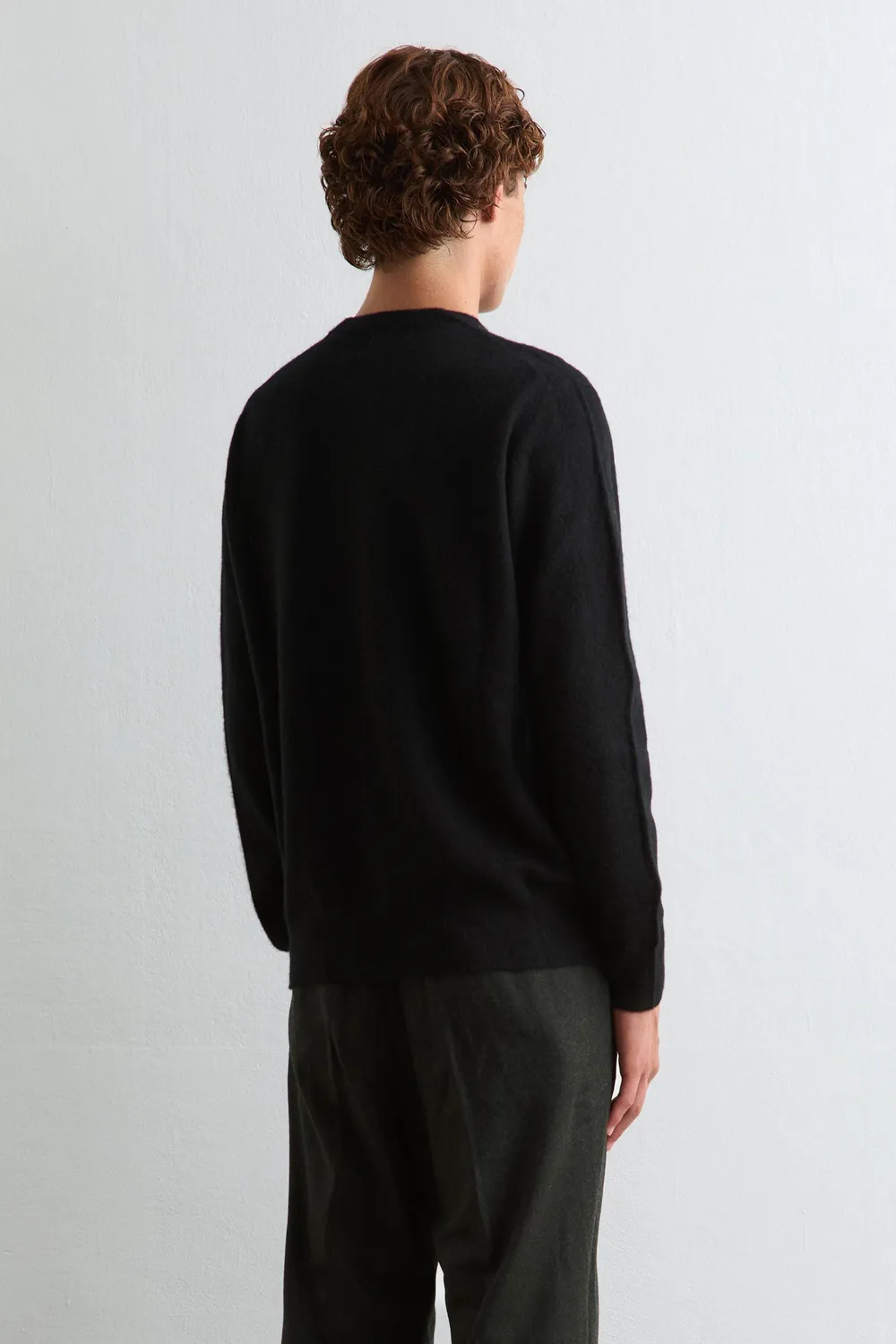 Massimo Alba Kane maglione nero cashmere