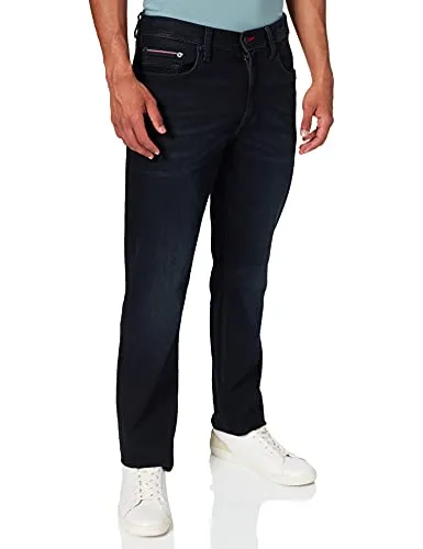 Tommy Hilfiger Denton Straight jeans uomo blu denim elasticizzato