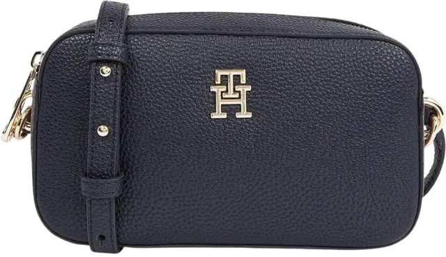 Tommy Hilfiger Emblem Camera Bag borsa tracolla blu piccola