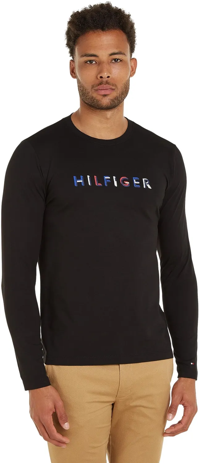Tommy Hilfiger RWB Hilfiger maglietta uomo M manica lunga bianca