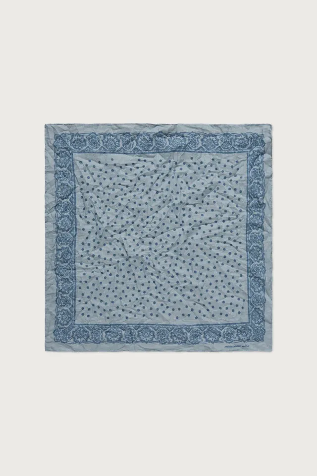 Massimo Alba HANKY1 fazzoletto cotone avio