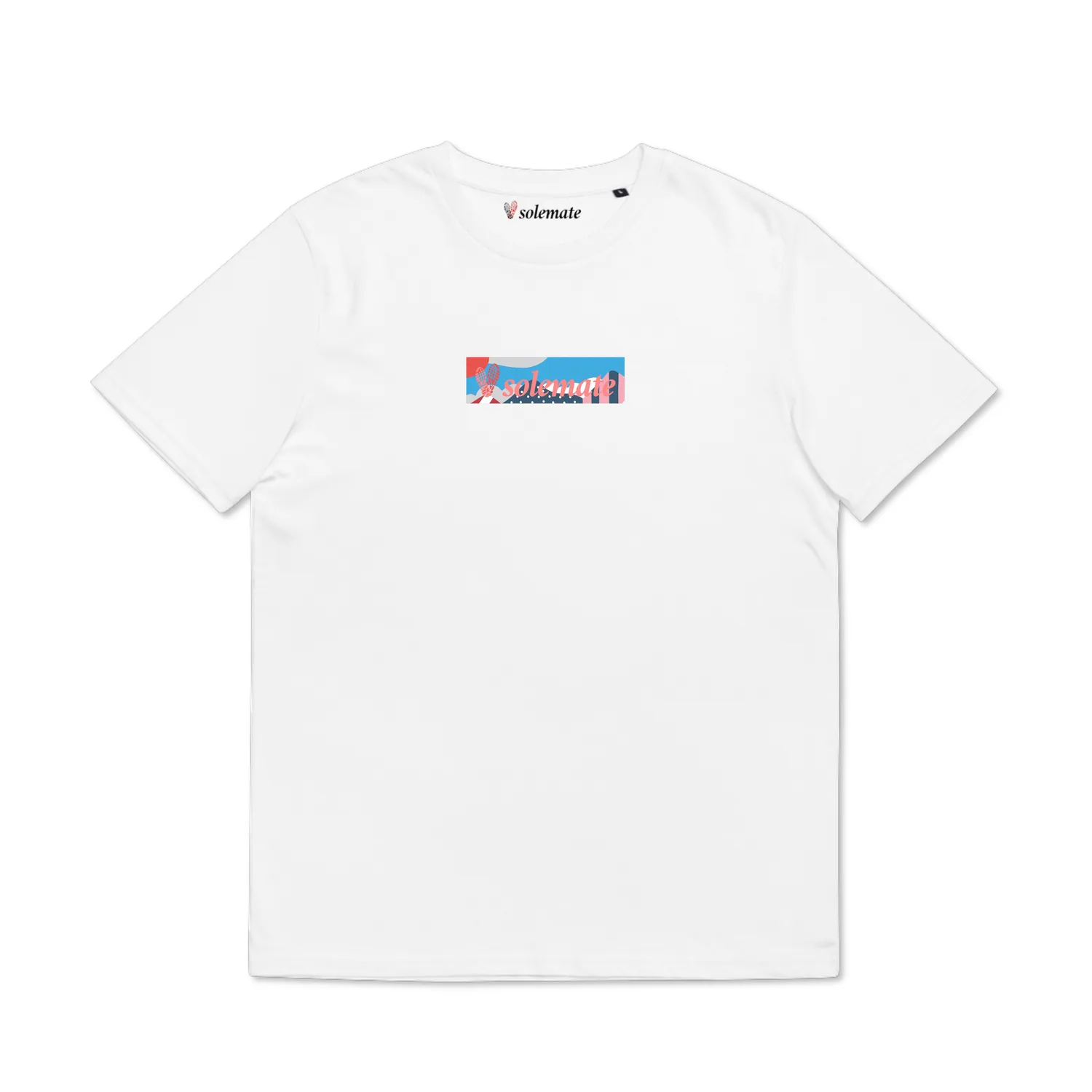 Solemate Landscape Box Logo t-shirt cotone bio