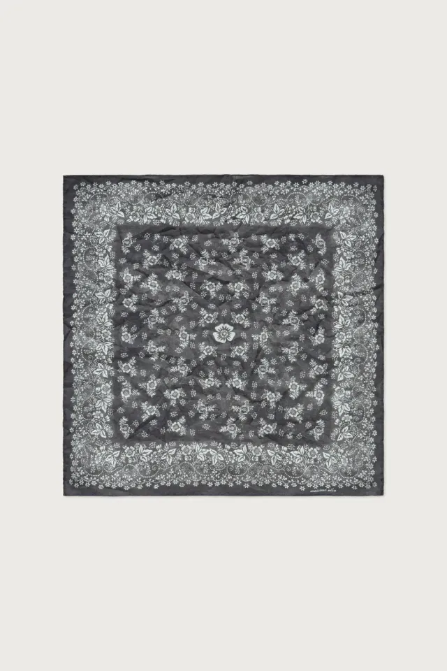 Massimo Alba Hanky1 fazzoletto cotone blu scuro taglia unica