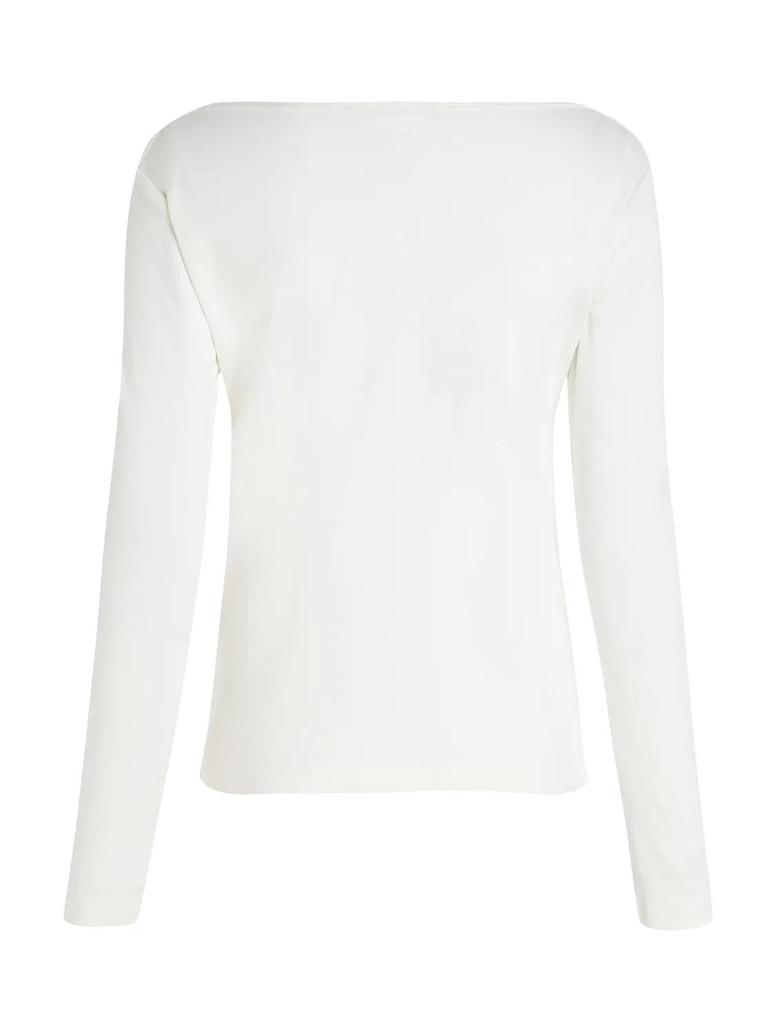 Tommy Hilfiger New Cody Slim maglia donna scollo barca bianco Ecru