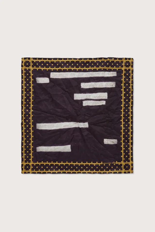Massimo Alba Hanky1 fazzoletto polenta frase cotone