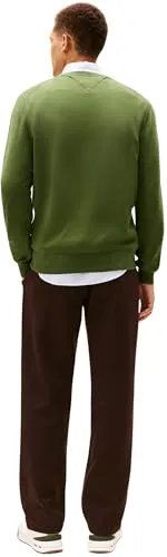 Tommy Hilfiger Essential Cotton maglione girocollo nero taglia L