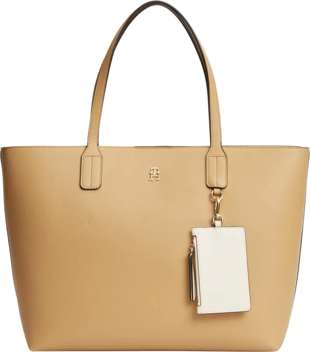 Tommy Hilfiger Icon borsa tote beige Classic Khaki tasca