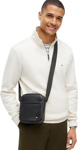 Tommy Hilfiger Foundation AM0AM14845 tracolla uomo nera mini