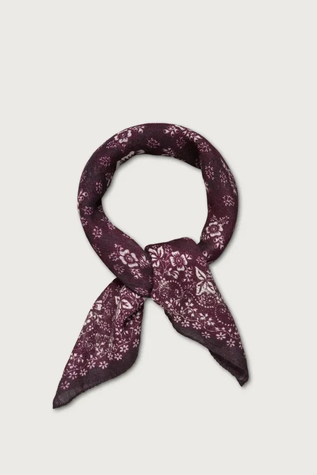 Massimo Alba Bandana sciarpa cashmere seta nera